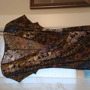 Woman's dress, size 12. Brand new, never worn. Beautiful deep rich colors.
